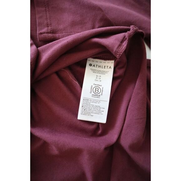 Athleta Women's Sz Small Purple Renew Seamless Long Sleeve V-Neck Shirt - Picture 6 of 8